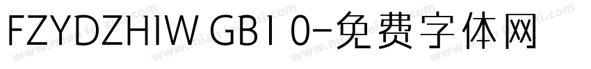 FZYDZHIW GB1 0字体转换
